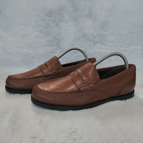 Modern Prep Rockport Men's Preston Penny Loafer Tan Size Mens